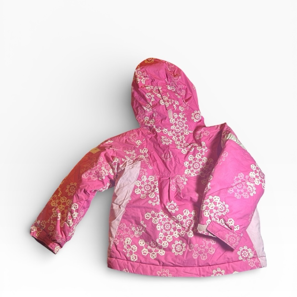 Columbia Toddler Winter Coat Pink Print Size 4T - Picture 2 of 5